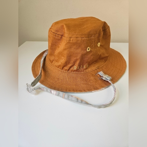 Dozer -Baby Boy Bucket Hat 0-12 Months Colorful Pattern 100% Cotton Reversible - Picture 8 of 9